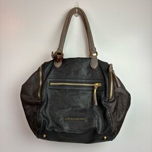 Liebeskind Black Leather Tote Bag